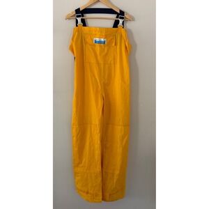 High Seas Foul‎ Weather Gear Yellow Bib Overalls Fishing Crew Gear Size Small